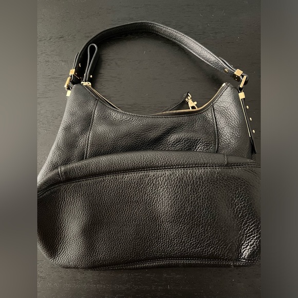 Michael Michael Kors Black Soft Pebbled Leather with Gold Hardware - Picture 3 of 12